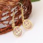 Juicy Couture Pink Crown & Bow Drop Earrings