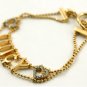 Juicy Couture Golden Double-Chain JUICY Hearts Bracelet