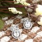 Juicy Couture Pave Ribbon Rhinestone Drop Earrings