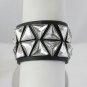 Juicy Couture Silver Pyramid Studded Cuff