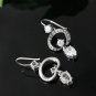 Juicy Couture Rhinestone with Crystal Heart Drop Earrings