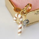 Juicy Coture 2007 Limited Edition Gold Candy Cane Charm