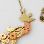 Juicy Couture Modern Nostalgia Cutout Flower & Bird Necklace