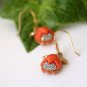 Juicy Couture Red Tulip Drop Earrings