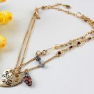 Juicy Couture 14K Yellow Gold-Plated Girls' Best Friends Necklace (Retired)