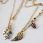 Juicy Couture 14K Yellow Gold-Plated Girls' Best Friends Necklace (Retired)