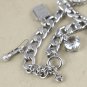 Juicy Couture Silvertone Music Charms Bracelet