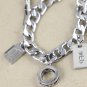 Juicy Couture Silvertone Music Charms Bracelet