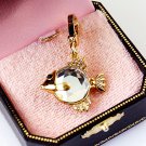 Juicy Couture Pave Crystal Gold Fish Charm Pendant