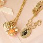 Juicy Couture 14K Gold Plated Necklace With Sea Shell Pendant Charm
