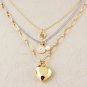 Juicy Couture Layered Heart Necklace