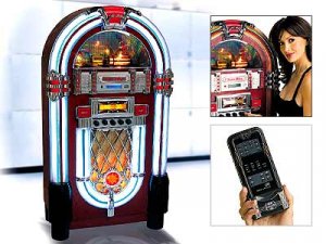 COPENHAGEN TA 433 JUKEBOX NEON LIGHT TOP LOADING CD PLAYER RADIO  3 DISC CD CHANGER