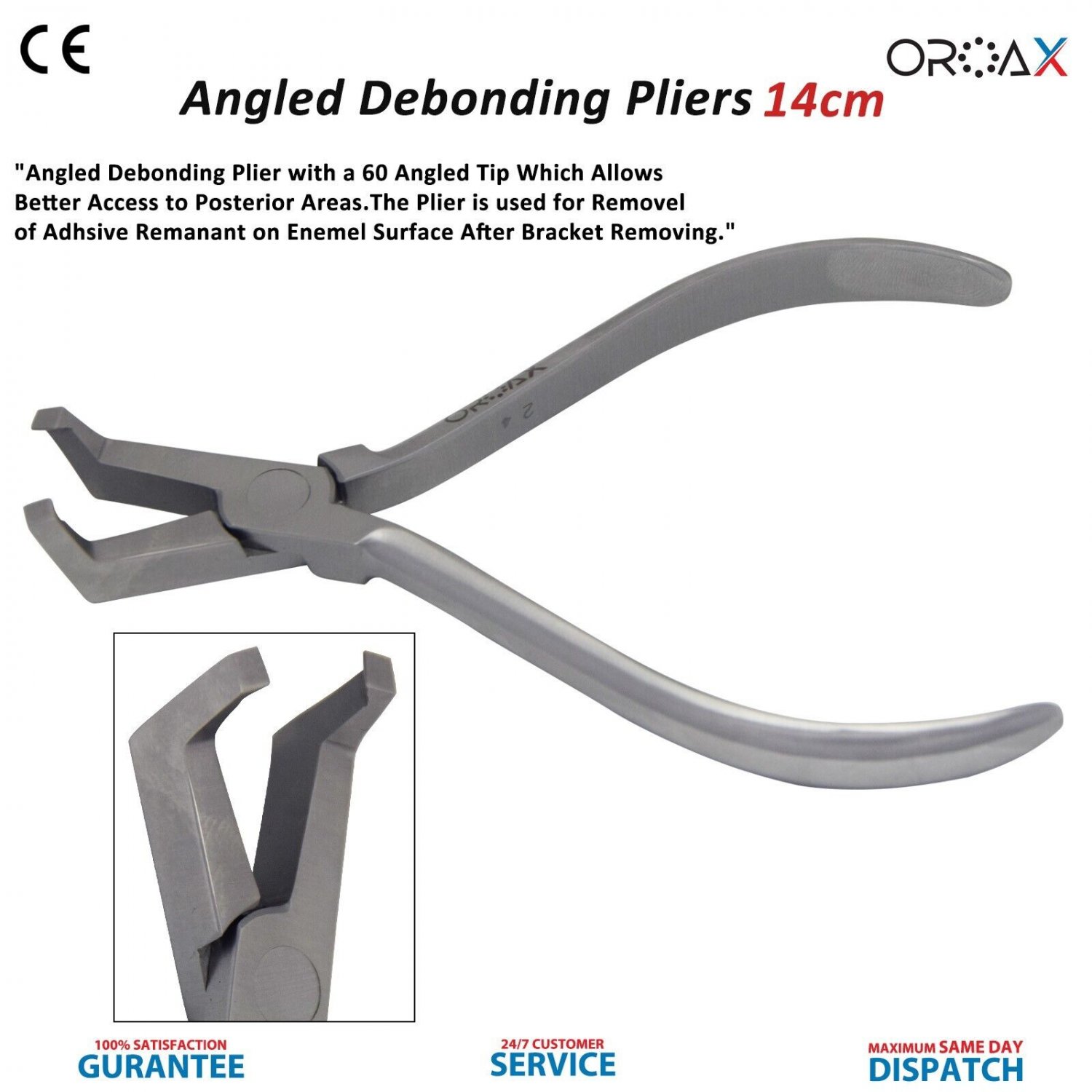 Pinza Laboratorio Odontotecnico Pinza Debonding Ortodontica In Acciaio Inox Per Rimozione Bracket Dentali Da 581102 - Foto 6