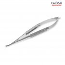 Micro Dissecting Spring Scissor Curved Suture Tissue Cutting Microsurgical Tools