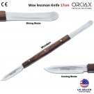Dental Laboratory Wax Lessman Knife 17Cm Wooden Handle Mixing Modelling Tool