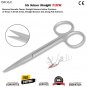 2 Iris Scissors 4.5" Curved & Straight Surgical Dental Instruments German Grade