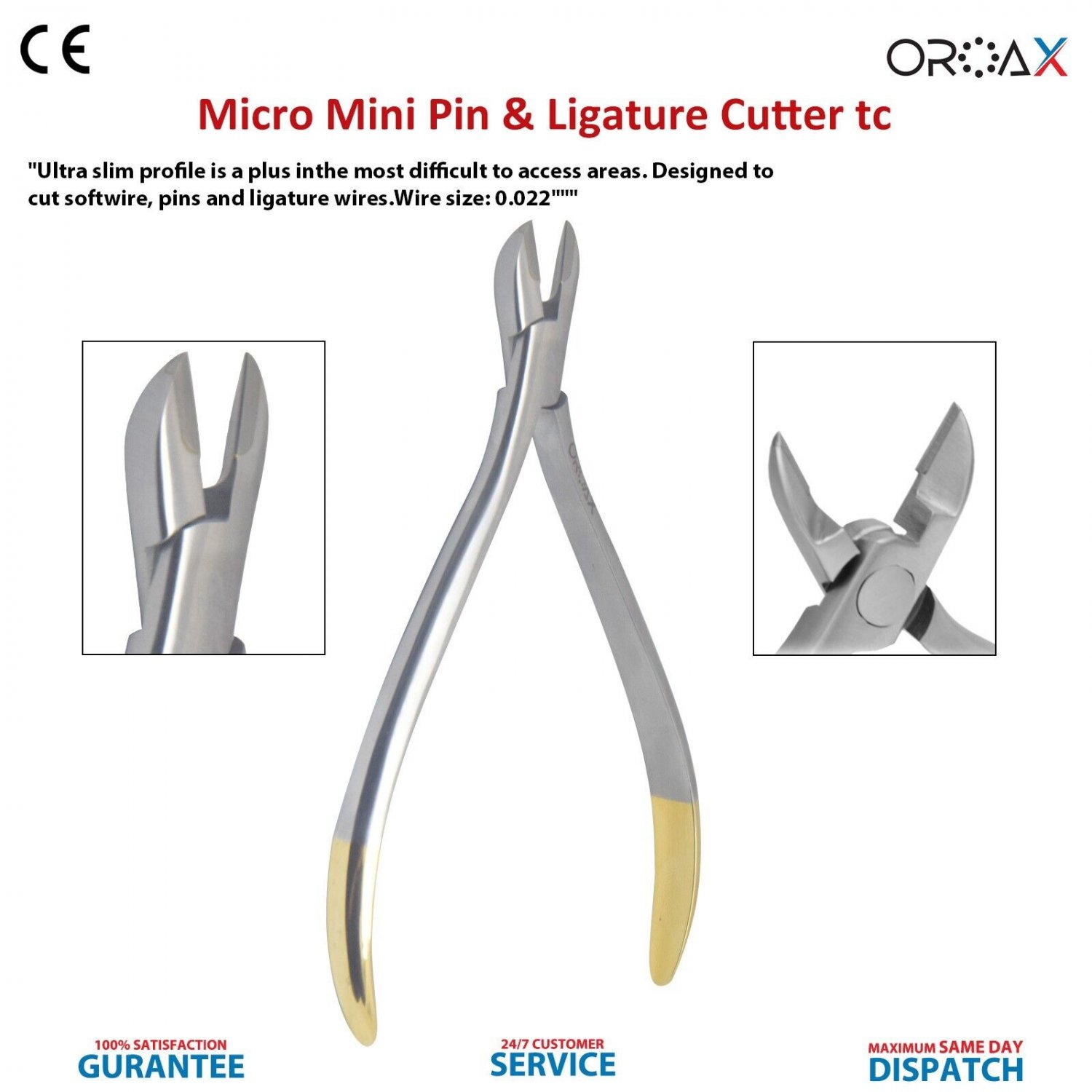 Slim Mini Ligature Wire Cutter Ortho Dentistry Wire Cutting Pliers 13