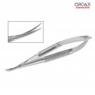 Microsurgical Spring Action Suture Cutting Scissors Curved Dental Surgical Tools