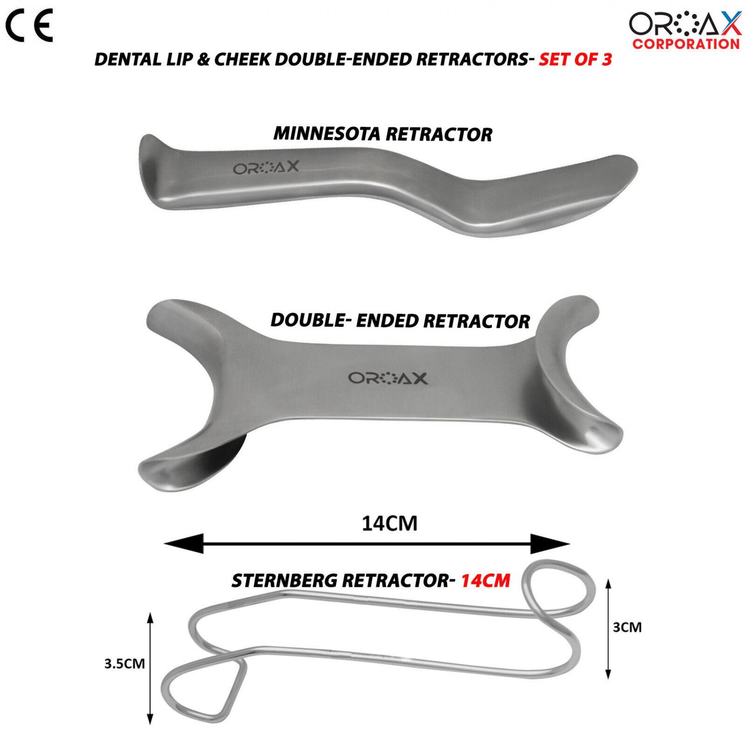 Dental Retractors Cheek & Lip Tongue Mouth Opener Oral Surgery