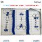 GERMAN 17 PC ORAL DENTAL SURGERY EXTRACTING ELEVATORS FORCEPS INSTRUMENT KIT SET
