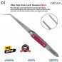 Soldering Fiber Grip Cross Lock Tweezer 16cm Self Closing Straight Tip Jewelry