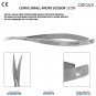 Iris Noyes Micro Spring Action Scissor Curved Sharp/Blunt Ophthalmic Castroviej