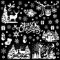 Xmas Window Clings Decor141 Static Snow Flakes Stickers Merry Window Decals Party Supplies 8Sheets