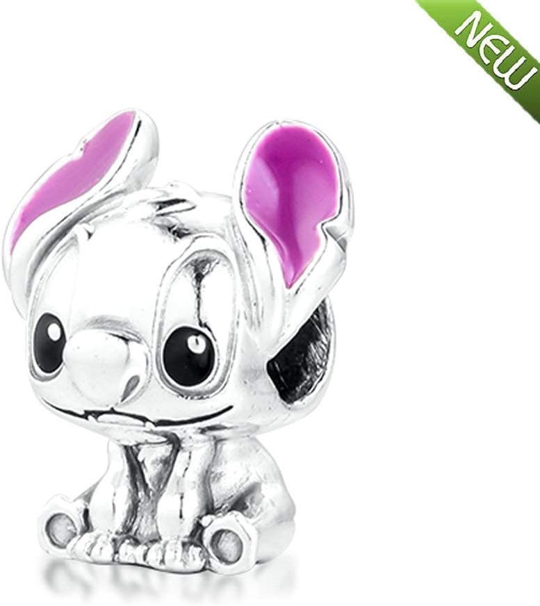 Lilo Stitch Bead 925 Silver DIY Fits for Original Pandora Bracelets Charm Fashion Jewelry