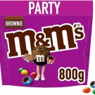 Brownie Milk Chocolate Party Bulk Bag, Chocolate Gift & Movie Night Snacks, 800g