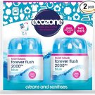 Flush 2000 Blue Toilet BlocksCistern Capsules Clean Descale WCs, Natural Vegan Non Toxic Cleaner,