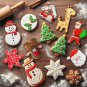 Christmas Cookie Cutters Gyvazla 35Pcs Cutter Moulds Set Candy Donut Biscuits Cake Decor Chocolate