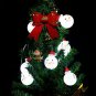 Led Christmas Snowman String Starry Light Garden Home Wedding Party Battery Powered Decor Warm White
