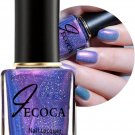 Nail Polish Glitter Mermaid Purple Nail Varnish Shimmer Effect Gel Holographic Quick Drying Long 8ml