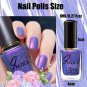 Nail Polish Glitter Mermaid Purple Nail Varnish Shimmer Effect Gel Holographic Quick Drying Long 8ml