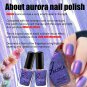 Nail Polish Glitter Mermaid Purple Nail Varnish Shimmer Effect Gel Holographic Quick Drying Long 8ml