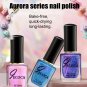 Nail Polish Glitter Mermaid Purple Nail Varnish Shimmer Effect Gel Holographic Quick Drying Long 8ml