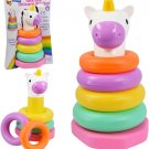 Unicorn Baby Stacking Rings Stack Nesting Sorting Baby Toy Colourful Rainbow Toy Fun Activity Game