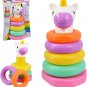 Unicorn Baby Stacking Rings Stack Nesting Sorting Baby Toy Colourful Rainbow Toy Fun Activity Game