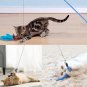 Cat Feather Toys 11Pcs Interactive Kitten Toys indoor Cat Kitten 1Retractable Teaser Wand 10 Feather