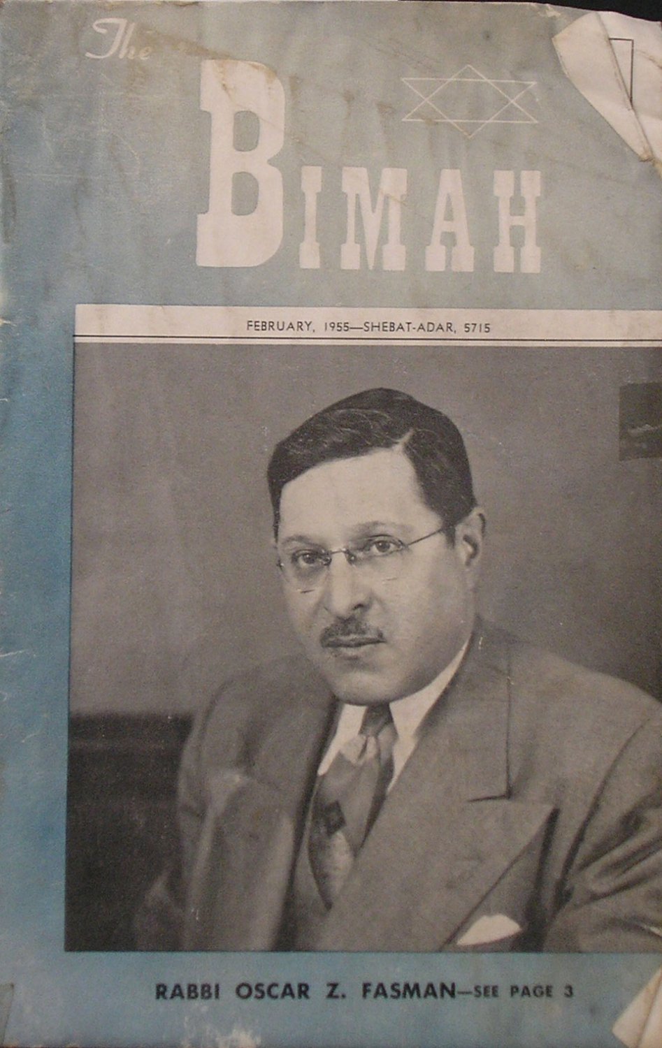 The Bimah, Chicago, IL, 1955 [Newspaper]