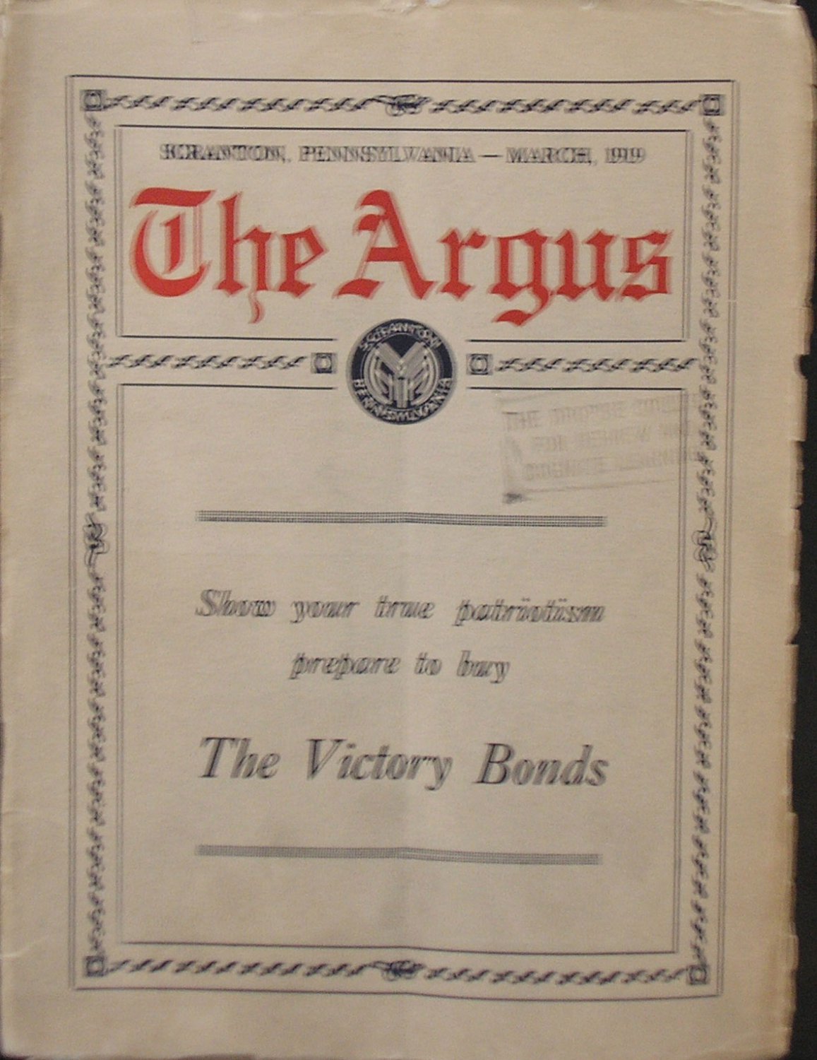 The Argus, Scranton, PA, 1912-1920 [Newspaper]