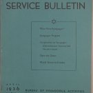 Synagogue Service Bulletin, Cincinnati, OH, 1933-1951 [Newspaper]