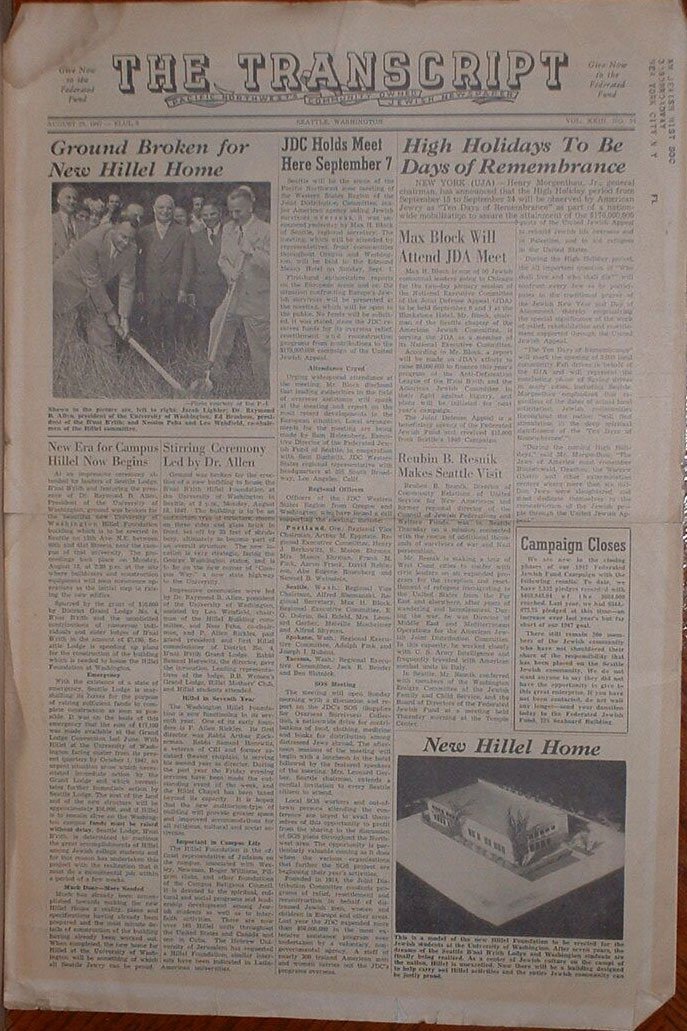 The Transcript, Seattle, Washington; King; United States., 1942-1955 [Newspaper]