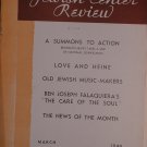 The Brooklyn Jewish Center Review, Brooklyn, New York, NY, 1933-1967 [Newspaper]