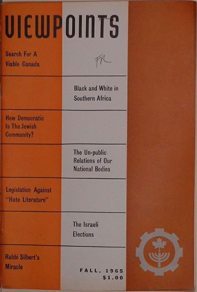 Viewpoints, Quebec, Canada, 1965-1980 [Newspaper]