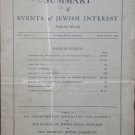 Summary of Events of Jewish Interest, New York, NY, 1921-1927 [Newspaper]