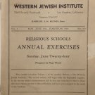 Western Jewish Institute, Los Angeles, CA, 1933-1934 [Newspaper]