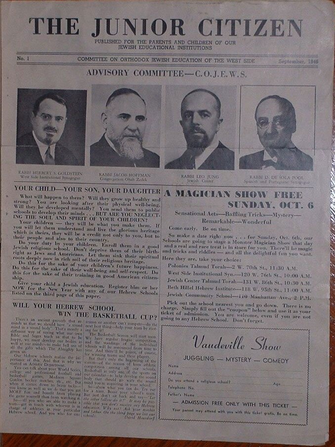 The Junior Citizen, New York, NY, 1946-1949 [Newspaper]