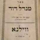 Migdal David, Vilna, 1874 [Book]