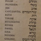 Biblia Hebraica, Frankfort on the Main, 1716 [Book]